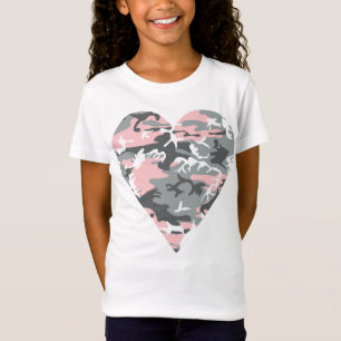T-Shirt Camouflage rose et gris, Militaire, Armée