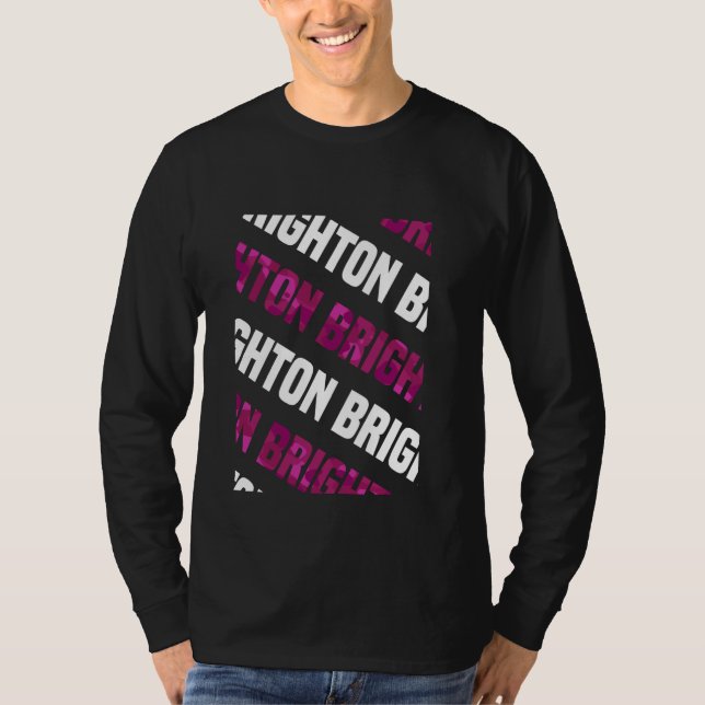 T-shirt Camouflage rose Motif de Brighton (Devant)