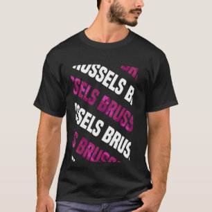 T-shirt Camouflage rose Motif de Bruxelles