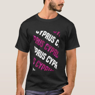 T-shirt Camouflage rose Motif de Chypre