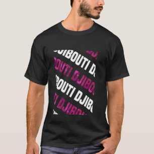 T-shirt Camouflage rose Motif de Djibouti