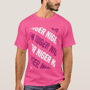 T-shirt Camouflage rose Motif du Niger