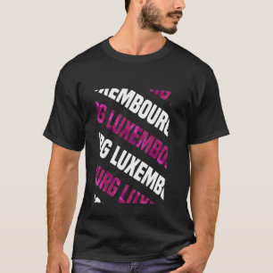 T-shirt Camouflage rose Motif Luxembourg