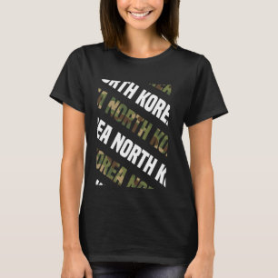 T-shirt Camouflage vert du Motif Camo de Corée du Nord
