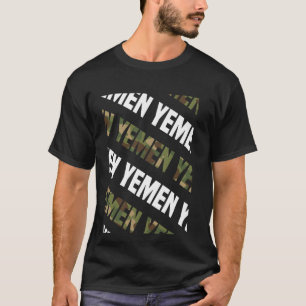 T-shirt Camouflage vert du Motif Camo du Yémen