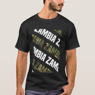 T-shirt Camouflage vert du Motif de Camo Zambie