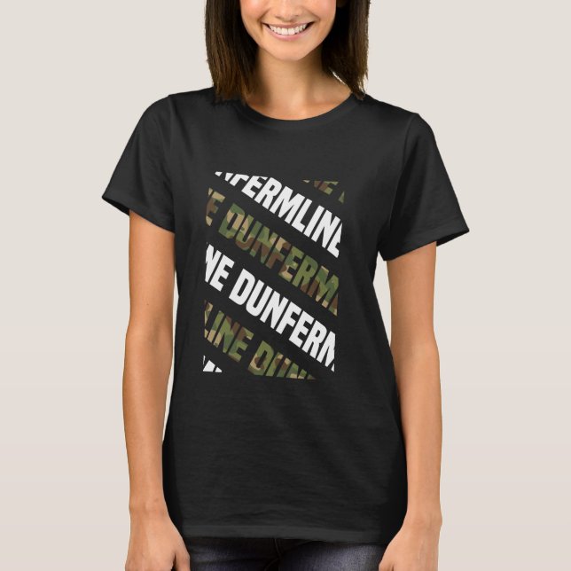 T-shirt Camouflage vert Motif Dunfermline (Devant)