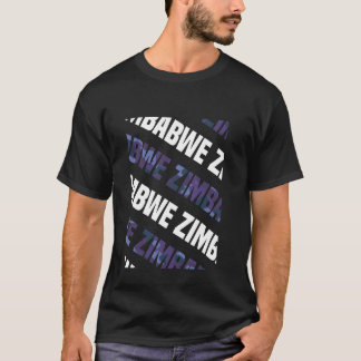 T-shirt Camouflage violet du Motif de Camo Zimbabwe