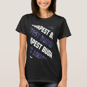 T-shirt Camouflage violet Motif de Budapest Camo