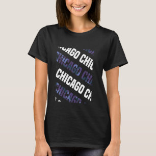 T-shirt Camouflage violet Motif de Chicago