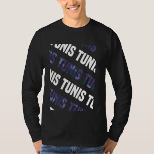 T-shirt Camouflage violet Motif de Tunis