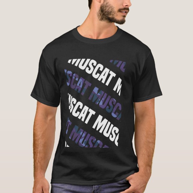 T-shirt Camouflage violet Motif Mascate (Devant)
