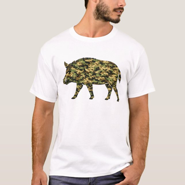 T-shirt Camouflage Wild Boar (Devant)