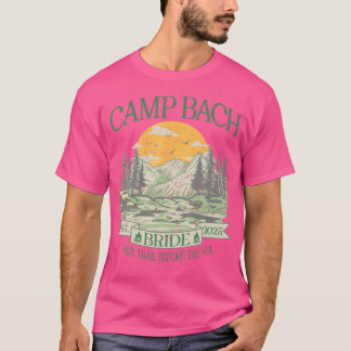 T-shirt Camp Bach Bride Rétro Camping Bachelorette Party 2