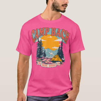 T-shirt Camp Bach Bride Squad 2024 Camping Rétro Bachelore
