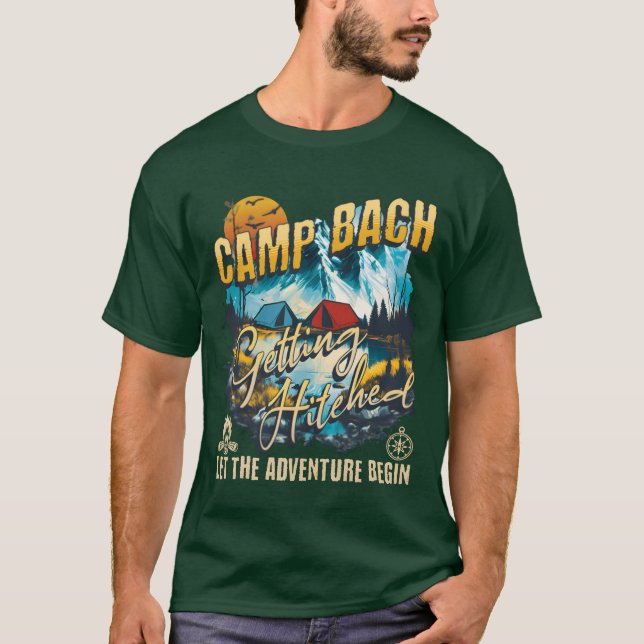 T-shirt Camp Bach se marie Lit Bachelorette Py fille (Devant)