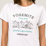 T-shirt Camp Bachelorette Fête de jumelage Filles Getaway<br><div class="desc">Vivez l'aventure avec les T-shirts personnalisés du Camp Bachelorette Party! Préparez-vous à une soirée de bachelorette inoubliable qui mêle l'excitation extérieure et le style personnalisé. Ce t-shirt personnalisé est l'ajout parfait à votre célébration sur le thème du camp, ajoutant une touche d'élégance et d'individualité à votre voyage à la plage....</div>