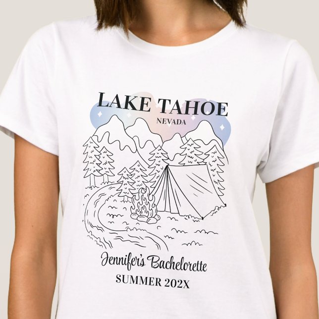 T-shirt Camp Bachelorette Party Filles Voyage Camping Pers (Créateur téléchargé)