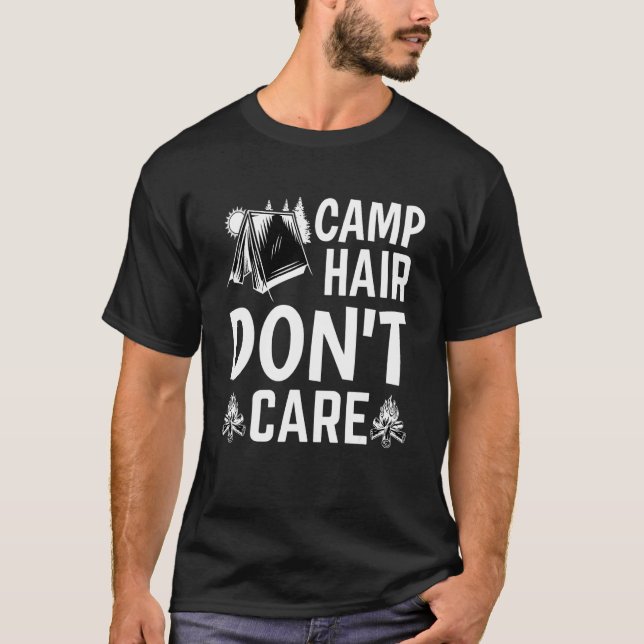 T-shirt Camp Cheveux N'Ont Pas D'Importance  Camping Campi (Devant)