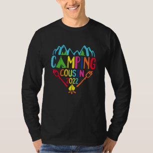 T-shirt Camp Cousin 2022 Grand-mère Grand-père Camp d'été