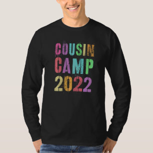 T-shirt Camp Cousin 2022 Grand-mère Grand-père Camp d'été