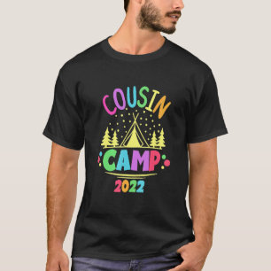 T-shirt Camp Cousin 2022 Grand-mère Grand-père Camp d'été