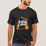T-shirt Camp de bande Bande Amny Marching<br><div class="desc">Camp de bande. Conception amusante de fanfare pour ceux qui jouent du saxophone, de la trompette ou du tambour dans un groupe, un orchestre ou une représentation musicale. Cool vintage de musique de bande rétro marchandises pour groupe geek, groupe nerd ou camp de bande. Parfait pour la répétition de groupe...</div>