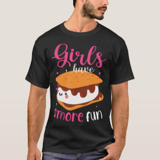T-shirt Camp de camping Marshmallow Femmes Filles Ont Smor