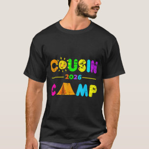 T-shirt Camp de cousins 2026 camping feu de camp vacances