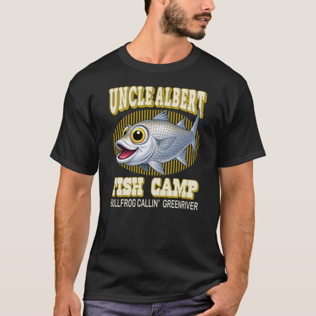 T-SHIRT CAMP DE PÊCHE ONCLE ALBERT (Devant)