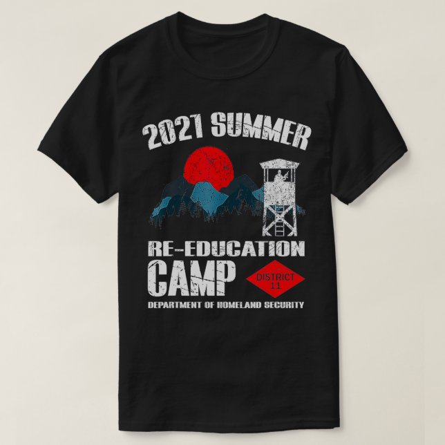 T-shirt Camp de rééducation d'été 2021 Rééducation militai (Design devant)