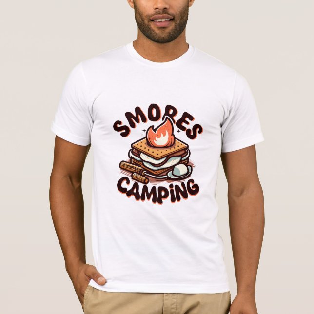 T-shirt camp de s'mores (Devant)