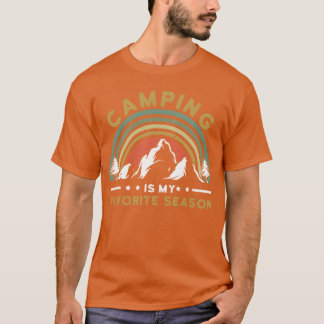 T-shirt Camp de vacances aventure vintage campeur camping