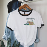 T-shirt Camp de voyage sur la route de la Réunion en famil<br><div class="desc">Doté d'illustrations d'aquarelle tendance avec des polices de caractères modernes et élégantes. Commémorez votre semaine de vacances avec des tee - shirts correspondants pour maman, papa, frère, soeur, etc. Modifiez le nom de famille et la date pour en faire votre propre conception personnalisée. Ce design ne sera jamais dénué de...</div>