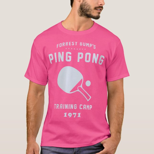 T-shirt Camp d'entraînement de Forrest Gump Ping Pong (Devant)