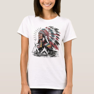 T-shirt Camp des chefs indiens
