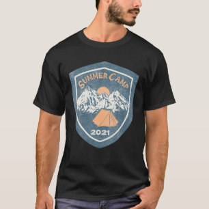 T-shirt Camp d'été 2021 Équipe en plein air Tente de ca
