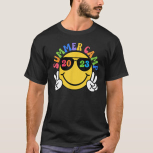 T-shirt Camp D'Été Amusant Pour Enfants Garçons Filles Cam