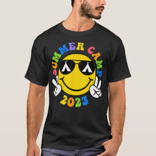 T-shirt Camp D'Été Amusant Pour Enfants Garçons Filles Cam