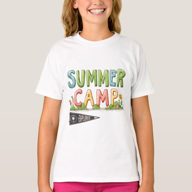 T-shirt Camp d'été - Camp d'été coloré (Devant)