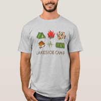 Camp d'été Camping Tente Fire Compass Custom Shirt