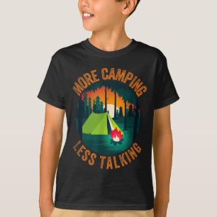 T-shirt Camp drôle sarcastique plus de camping moins de di