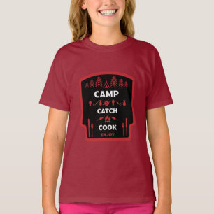 T-Shirt Camp Et Pêche À La Pêche