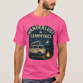 T-shirt camp fire T shirt