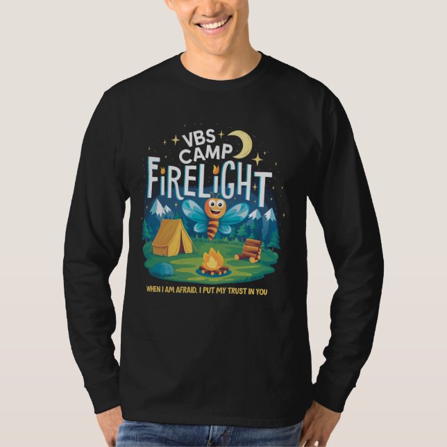 T-shirt Camp Firelight VBS Camp Vacances Bible School Fire (Devant)