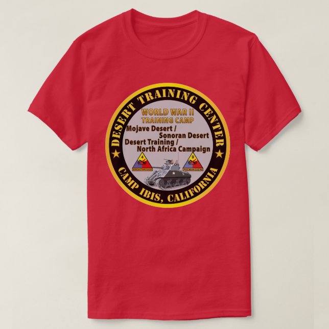 T-shirt Camp Ibis California Desert Training Center 4e 9e (Design devant)