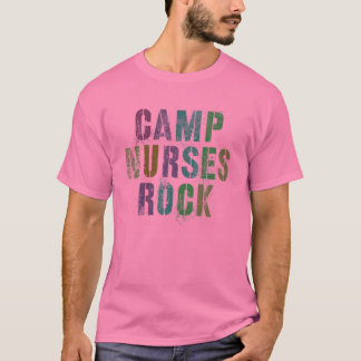 T-shirt CAMP INFIRME LES ROCHERS Drôle Camping Médicale Sq