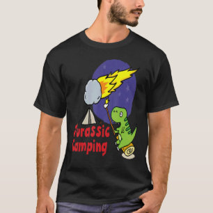 T-shirt Camp Jurassic Dinosaur Camping Happy Camper Adven