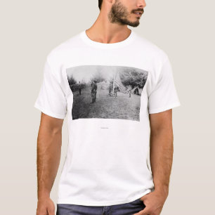 T-shirt Camp Lewis, WA - soldats prenant en bas de