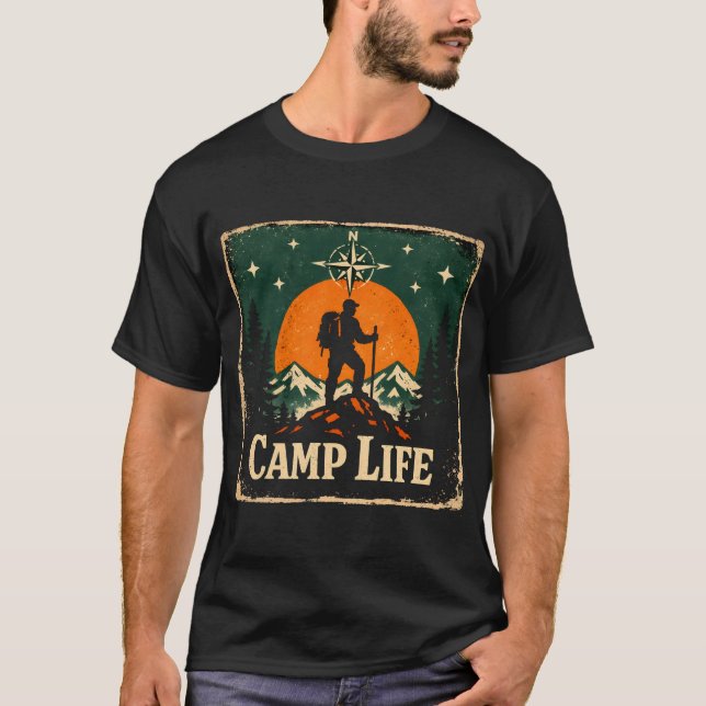 T-shirt Camp Life – Outdoor Living Nature Pride Tee (Devant)